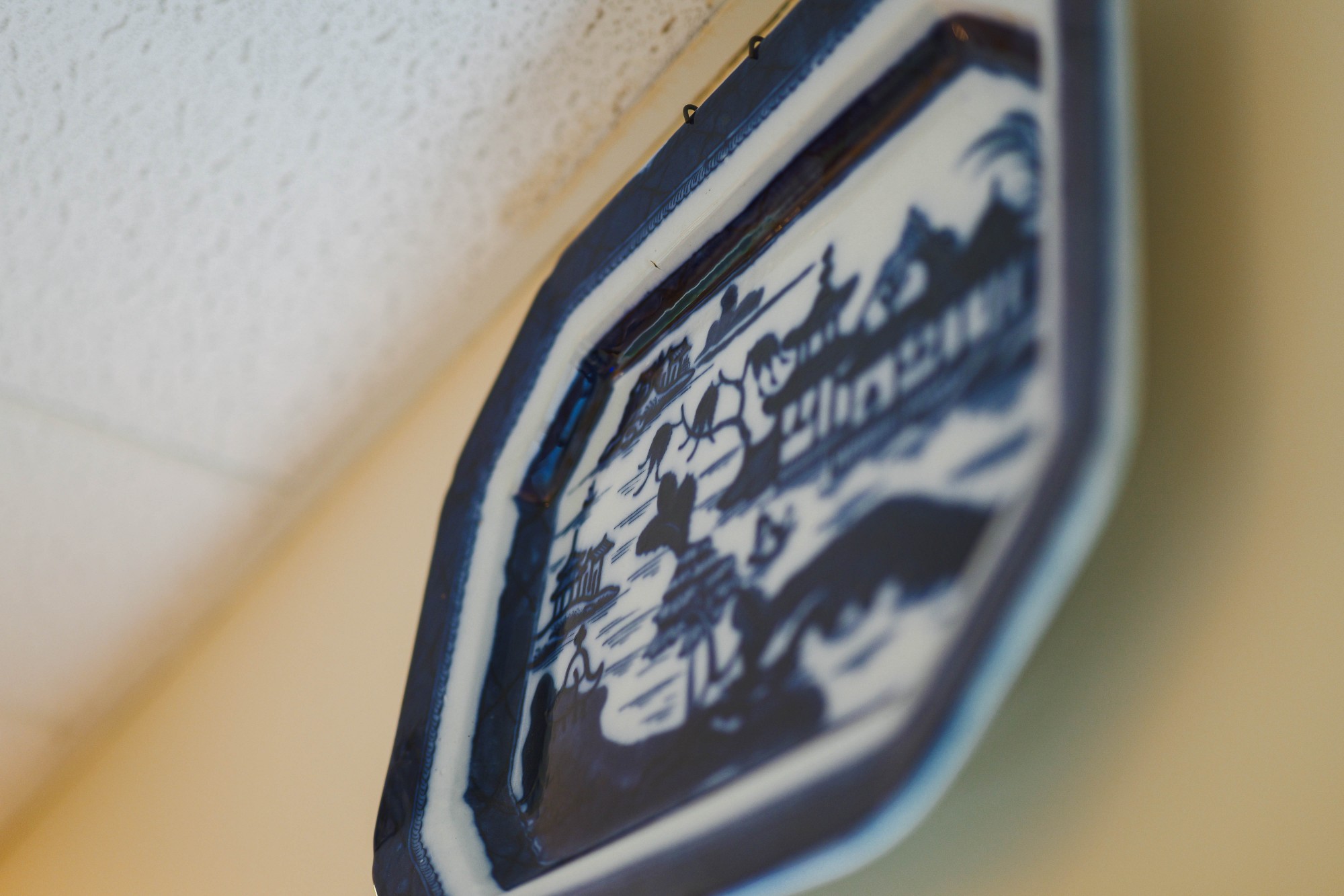 Traditional Chinese blue and white porcelain decorative plate at Integrative Health Partners clinic Greenville SC — reflecting the practice's roots in classical Chinese medicine